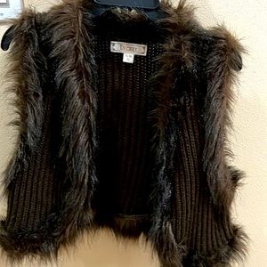 Faux fur vest